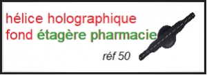 logo Helice holographique pharmacie  Stylpharm avec playlist prêts à l'emploi 47cm